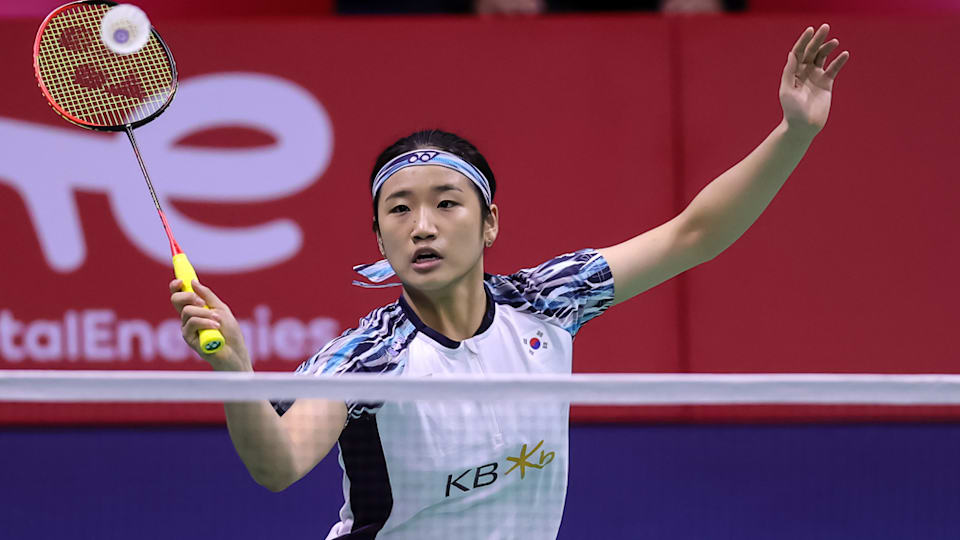 An Seyoung takes the first point of the tie for South Korea against China