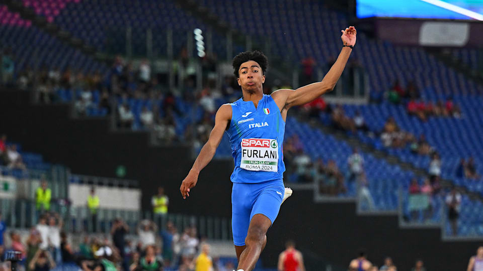 Mattia Furlani - Europei atletica 2024 - Salto in lungo - Roma