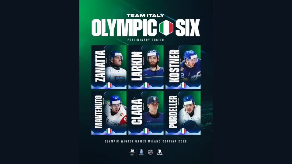Milano Cortina 2026 - Italy Ice Hockey announcement