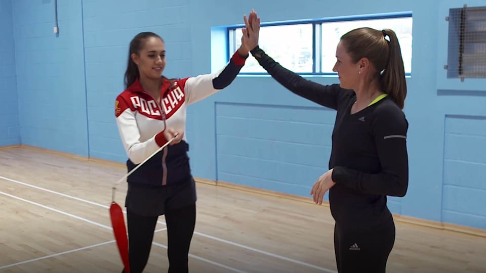 Athletes get in Olympic Day spirit by trying new sports