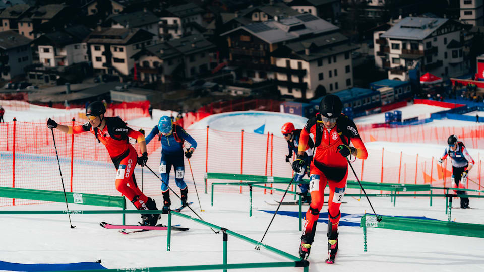 Ski mountaineering sprint event at Olympic test event in Bormio