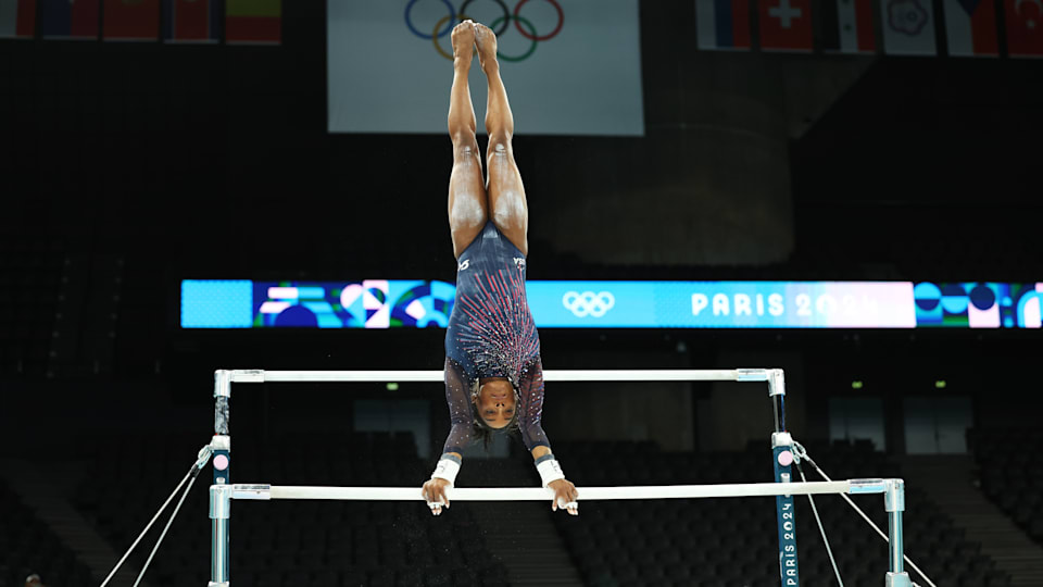 Paris 2024 Olympics Simone Biles submits new element on the uneven bars