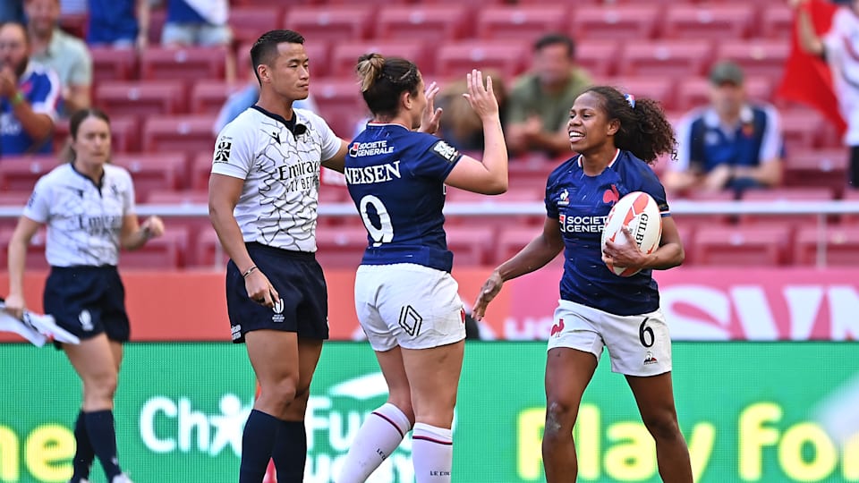 Yolaine Yengo et Carla Neisen, équipe de France