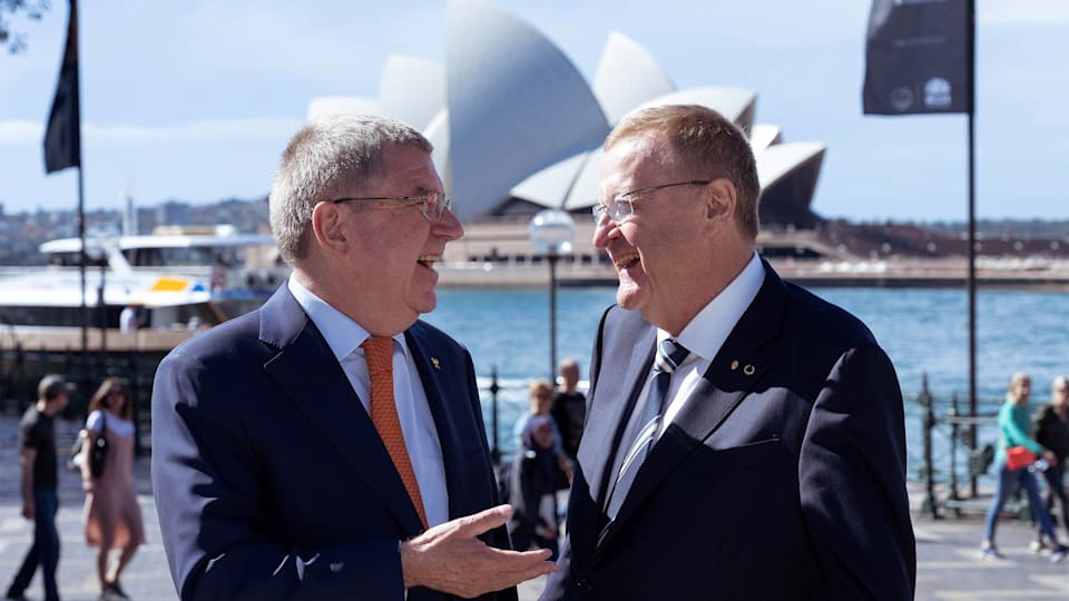 IOC President remembers the Olympic past and looks to the Olympic future in Australia