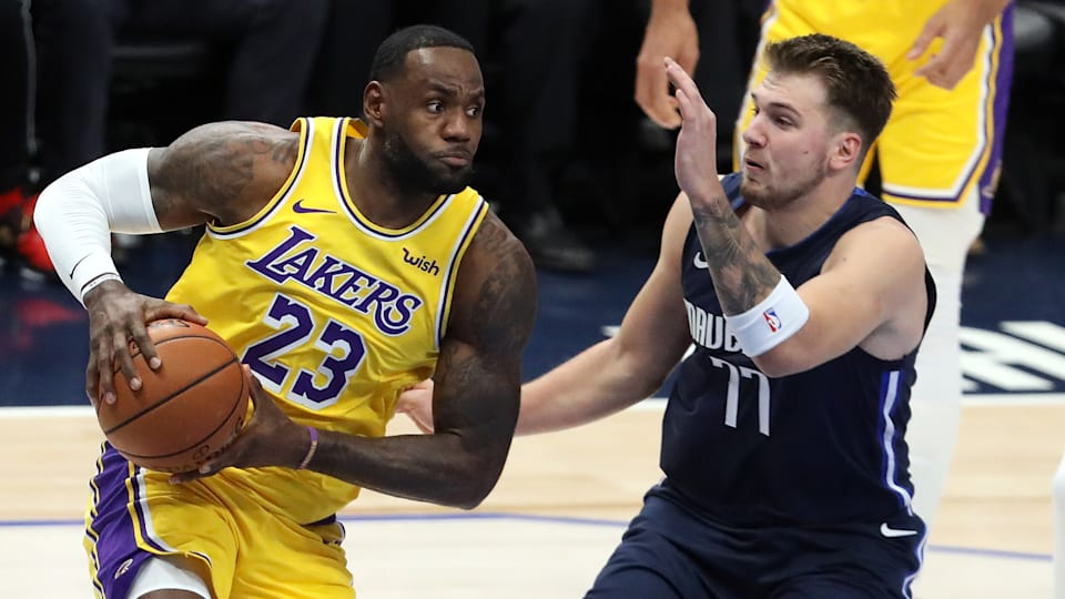 LeBron James and Luka Doncic