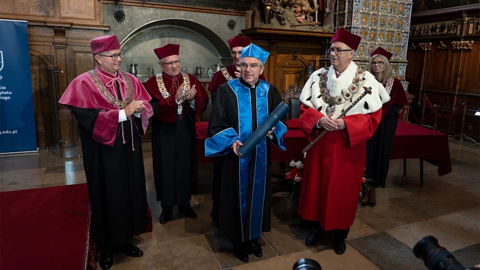 President Bach awarded honorary doctorate at the University of Gdansk
