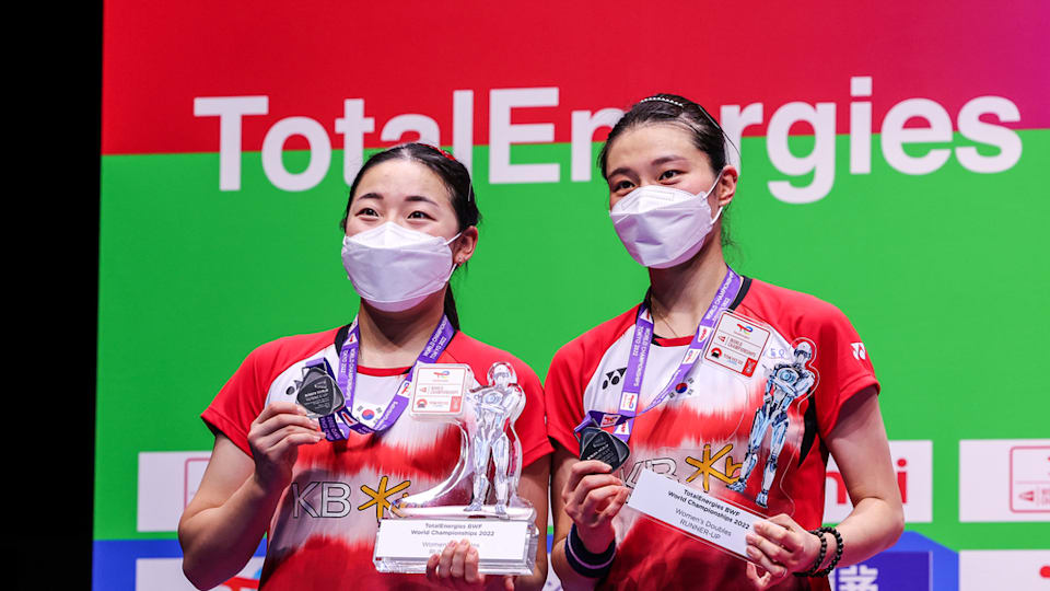 silver Kim-Kong duo at the 2022 BWF World Championships-NO NEW USE AFTER 29