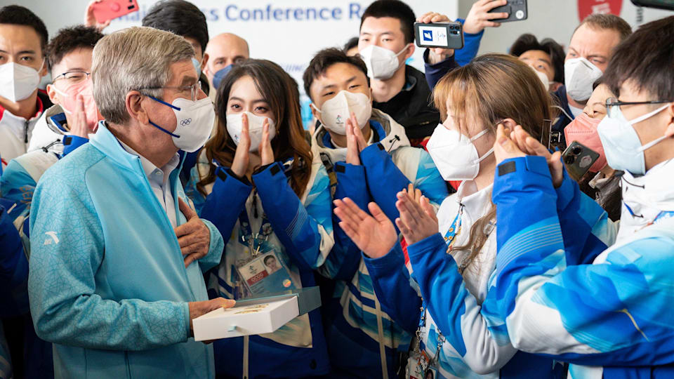 Thomas Bach a écrit une lettre aux volontaires de Beijing 2022