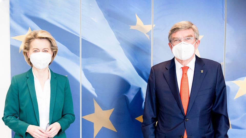Le président du CIO rencontre la présidente de la Commission européenne à Bruxelles