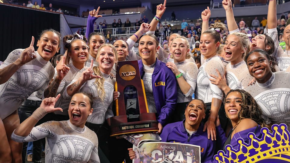 LSU storms to firstever NCAA gymnastics title
