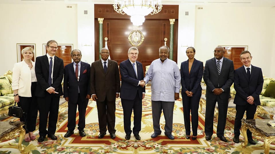 IOC President addresses ANOCA General Assembly in Djibouti and meets country's President