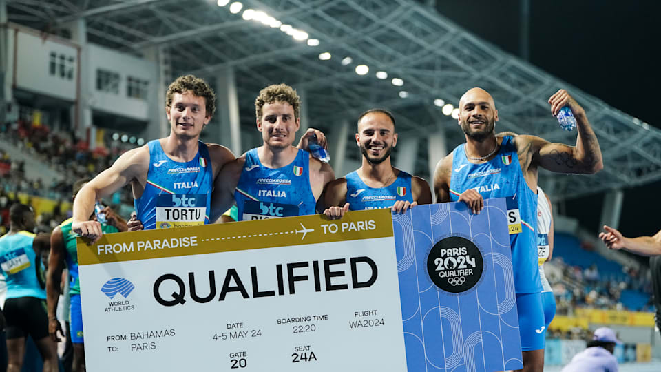 Staffetta maschile Italia 4x100 - Bahamas 2024 - Atletica leggera
