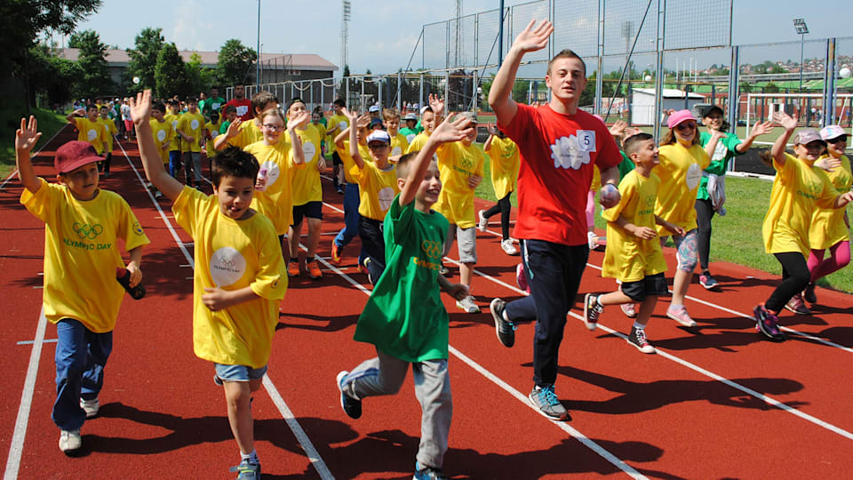Olympians inspire future generations at Olympic Day celebrations in Bosnia and Herzegovina 