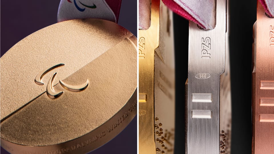 The medals of Winter Paralimpic Games of Milano Cortina 2026
