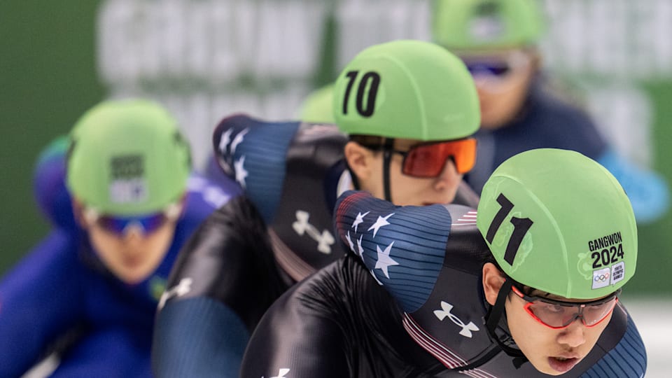 Short track speed skating action continues on Day 3 of the Winter Youth Olympic Games Gangwon 2024.