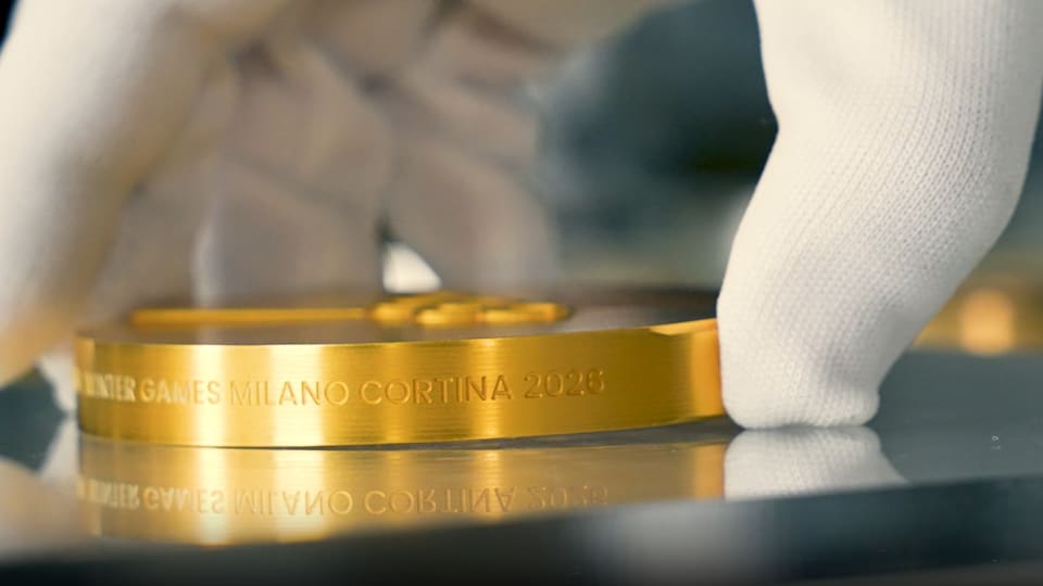 View of Milano Cortina 2026 medal