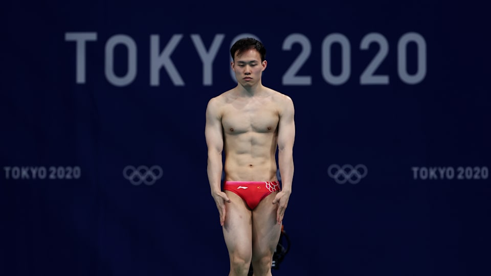 Xie Siyi competing at Tokyo 2020