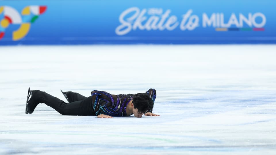 Donovan Carrillo finished second in the short program at the 2025 ISU Skate to Milano Figure Skating Qualifier in Beijing.