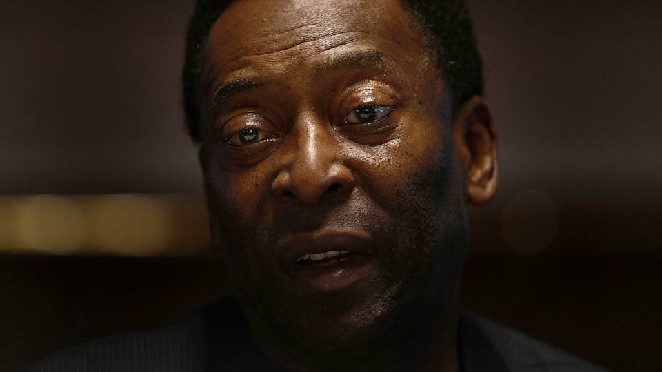 Former Brazilian national footballer Pele