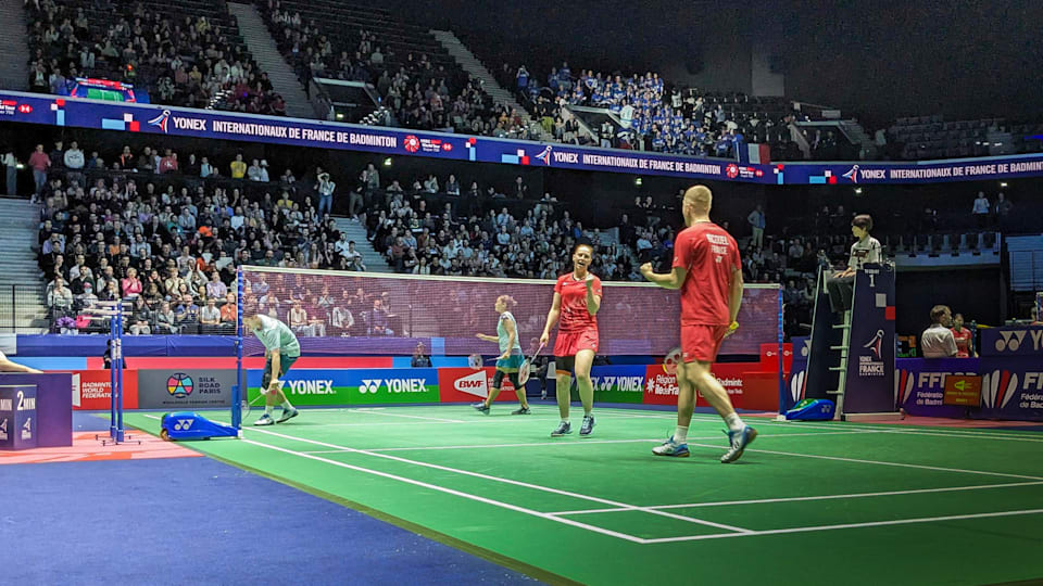 Atmosphere at the Arena Porte de la Chapelle during the French Open 2024.