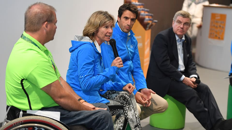 Talking clean sport and play fair at IOC Space in Olympic Village 