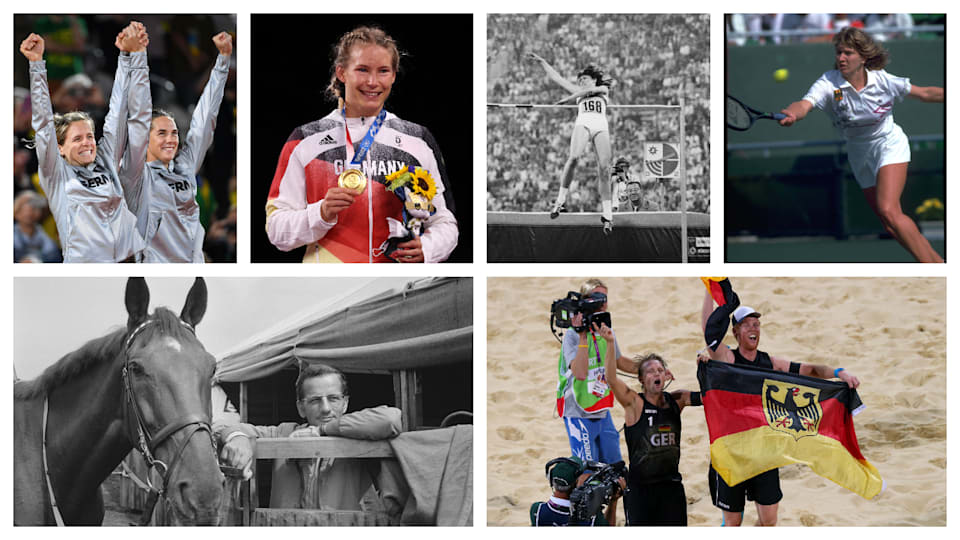 Getty Images Collage - Five historic Olympic Moments for Germany