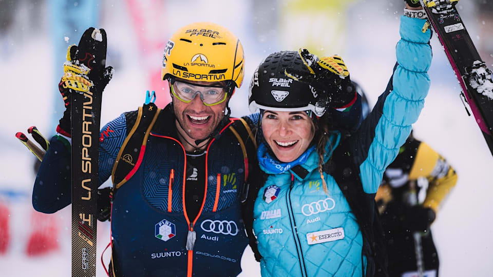 Michele Boscacci Alba De Silvestro - mixed relay skimo Italy 