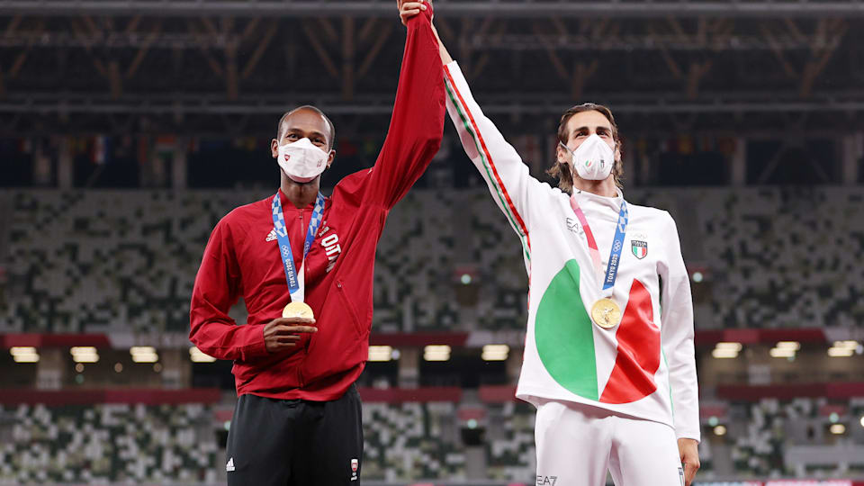 Mutaz Essa Barshim and Gianmarco Tamberi made history at Tokyo 2020