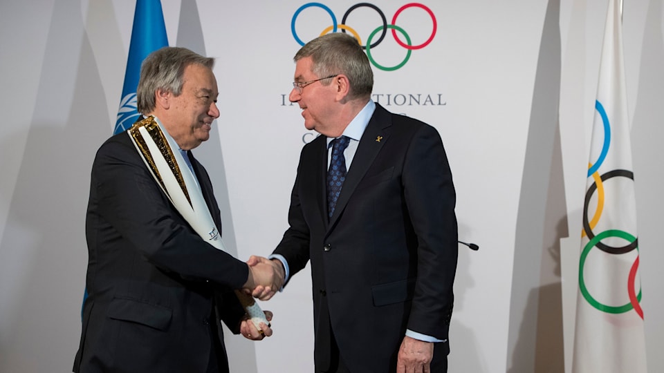 United Nations Secretary-General praises IOC