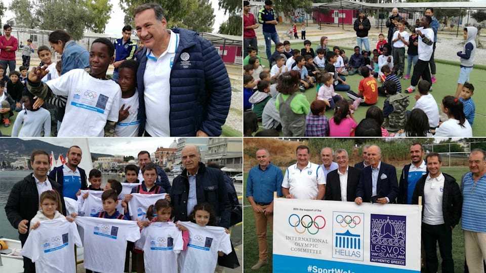 IOC and HOC give boost to refugee programme on Greek island of Lesbos