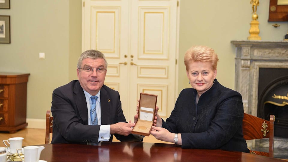 IOC President celebrates Lithuanian NOC anniversary - speaks at women's leadership conference