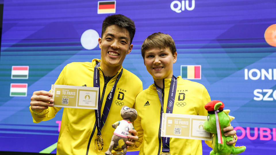 European Games 2023 Germany's Dang Qiu and Nina Mittelham earn Paris