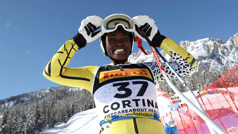 Sabrina Simader bei den Weltmeisterschaften 2021 in Cortina
