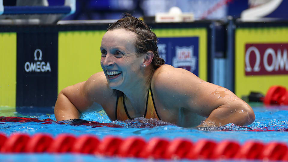 Katie Ledecky wins the 1500m while Caeleb Dressel and Simone Manuel