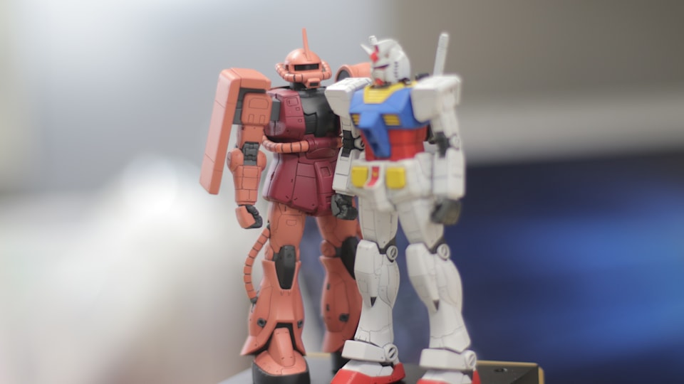 Mobile Suite Gundam and Char’s Zaku sent to the space