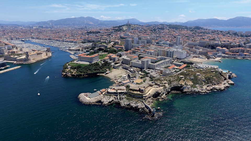 Aerial view of Marseille
