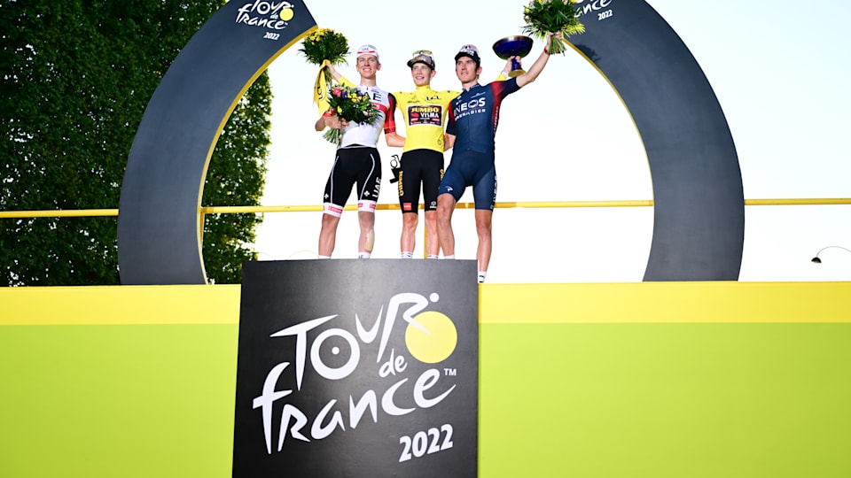Le podium du Tour de France 2022 