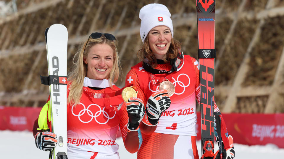 Olympic medallists Lara Gut-Behrami and Michelle Gisin are potential picks for Switzerland in the new combined event.