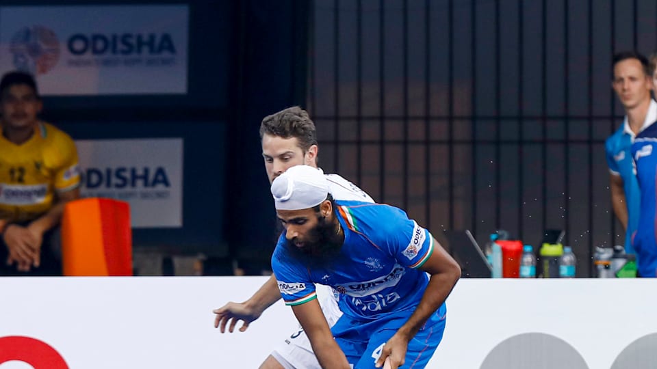 Jarmanpreet Singh in action. Photo: Hockey India