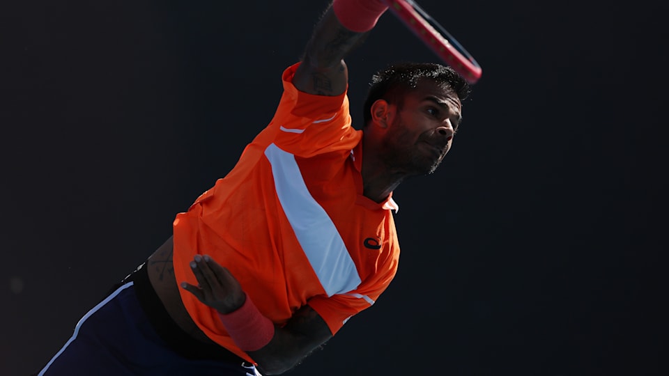 Indian tennis player Sumit Nagal.