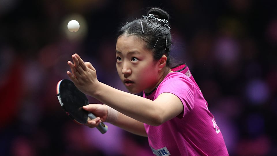 WTT 챔피언스 신샹 2023에 출전한 신유빈