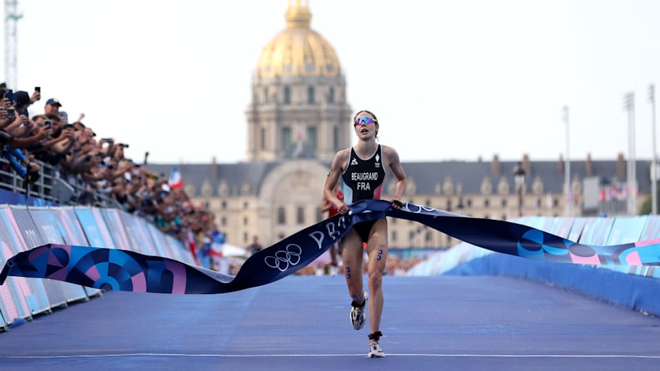 JO de Paris 2024 Triathlon Cassandre Beaugrand s'offre la médaille