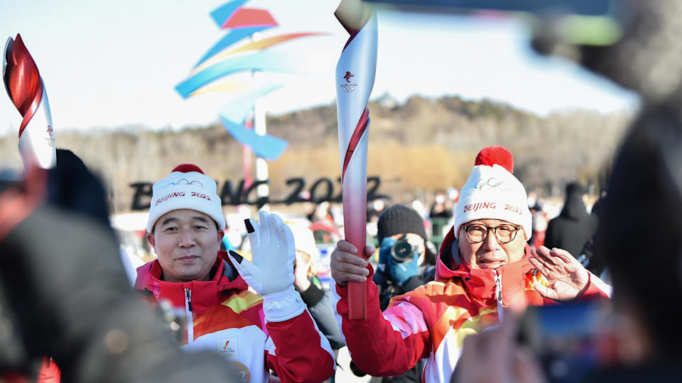 Le relais de la flamme olympique débute à Beijing