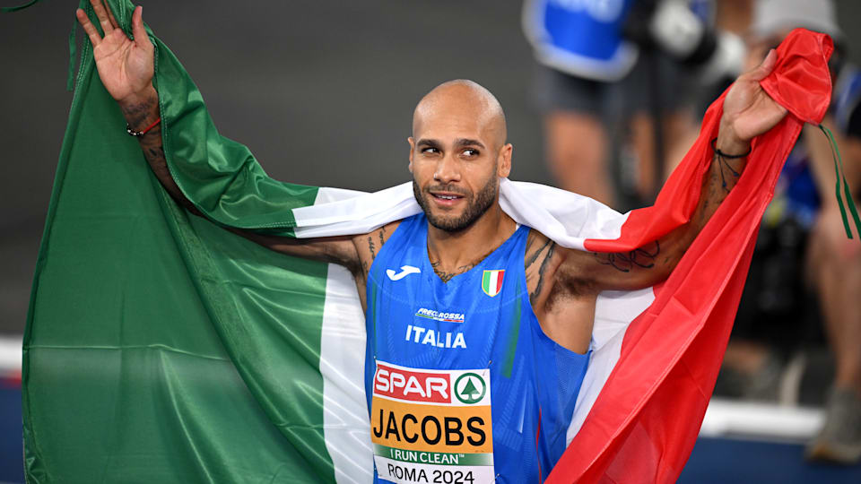 Marcell Jacobs è oro agli Europei di atletica di Roma 2024 nei 100