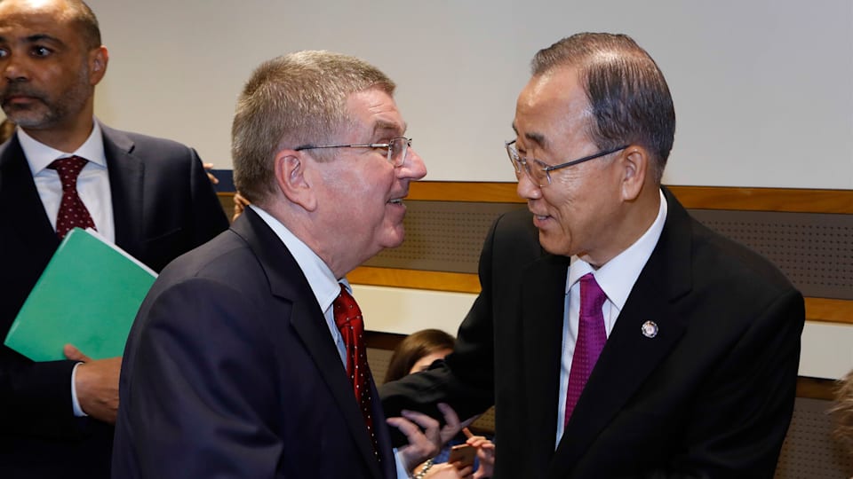 UN Secretary-General praises International Olympic Committee for Refugee Olympic Team