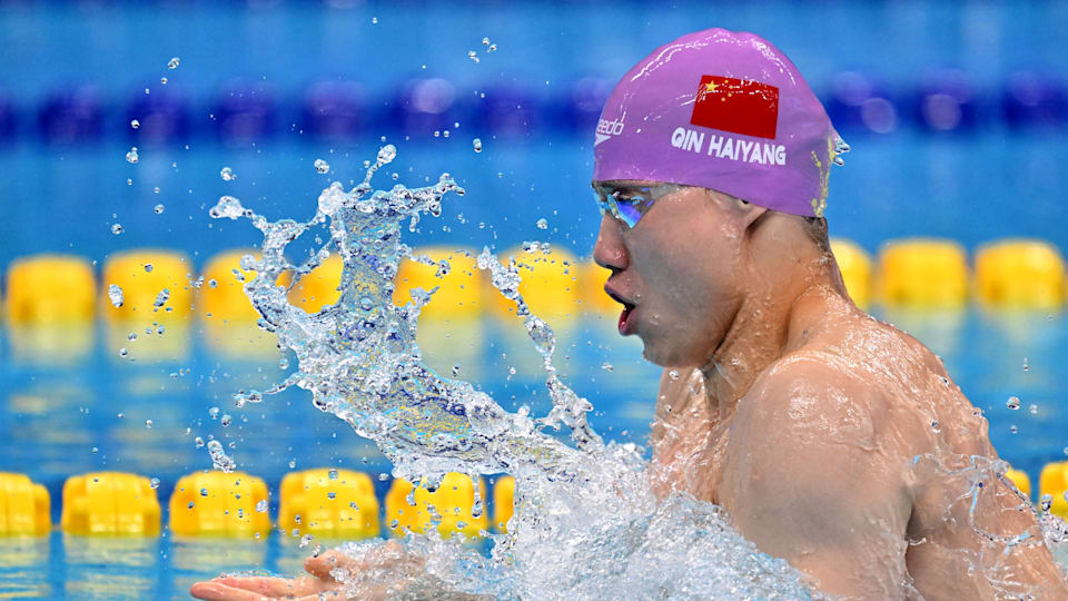 Qin Haiyang - men's 100m breaststroke - 2023 Asian Games
