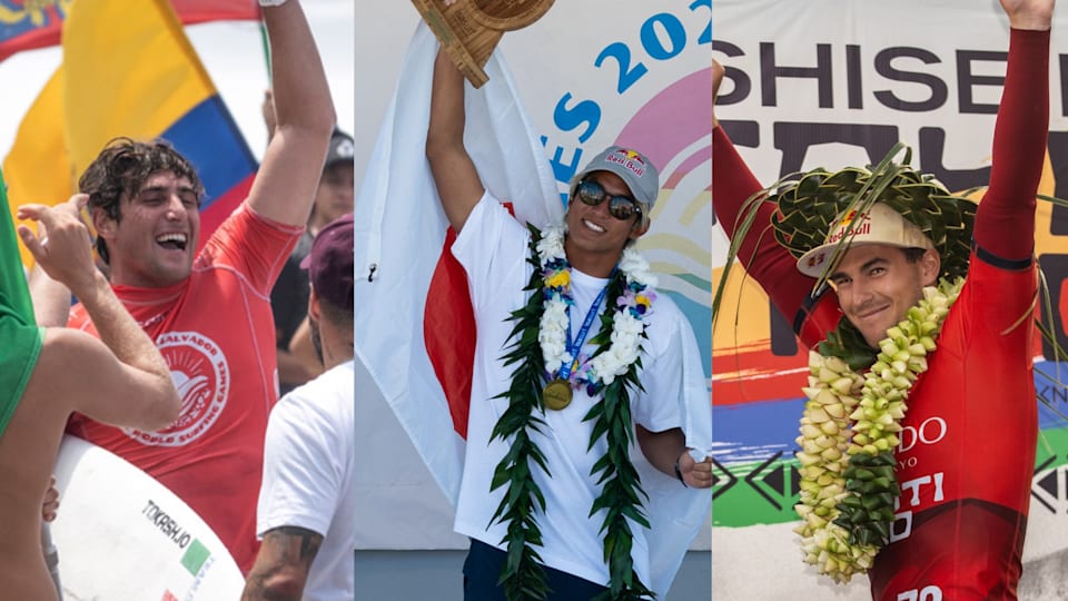 Paris 2024 will mark the first time that childhood friends Leonardo Fioravanti, Kanoa Igarashi and Jack Robinson compete together at an Olympic Games.