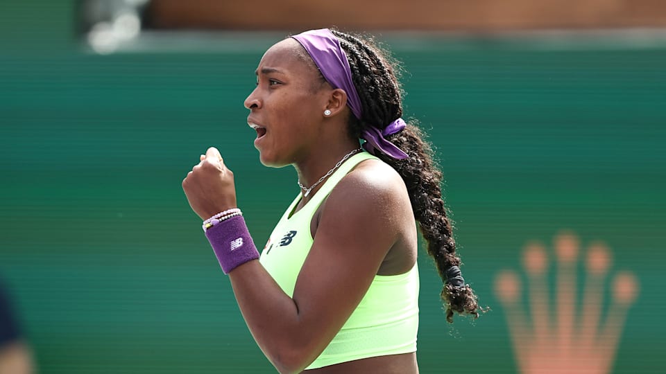 Coco Gauff beat Clara Burel at the Indian Wells on Saturday (9 March). 