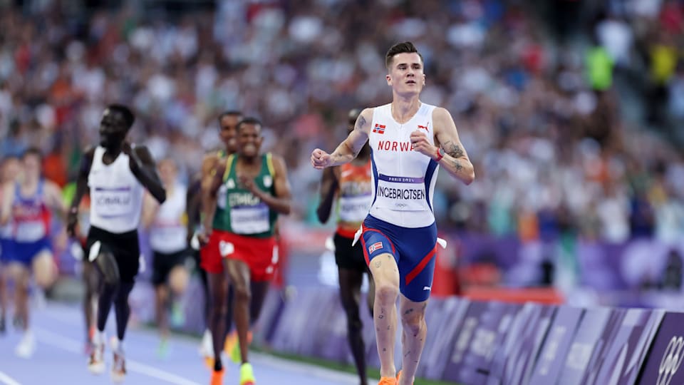 Paris 2024 athletics Double world champion Jakob Ingebrigtsen captures