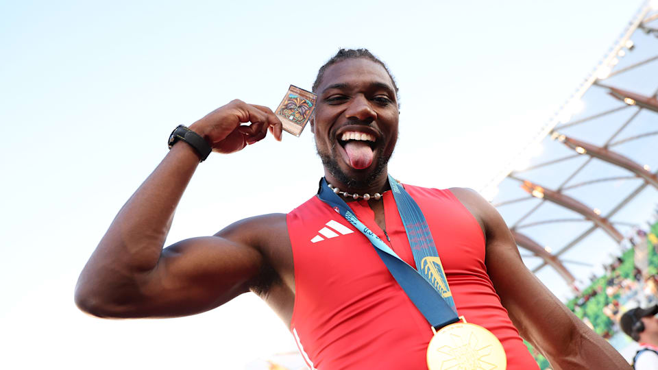 Noah Lyles and his 'Yu-Gi-Oh!' cards keep fans guessing at U.S. Olympic  Team Trials